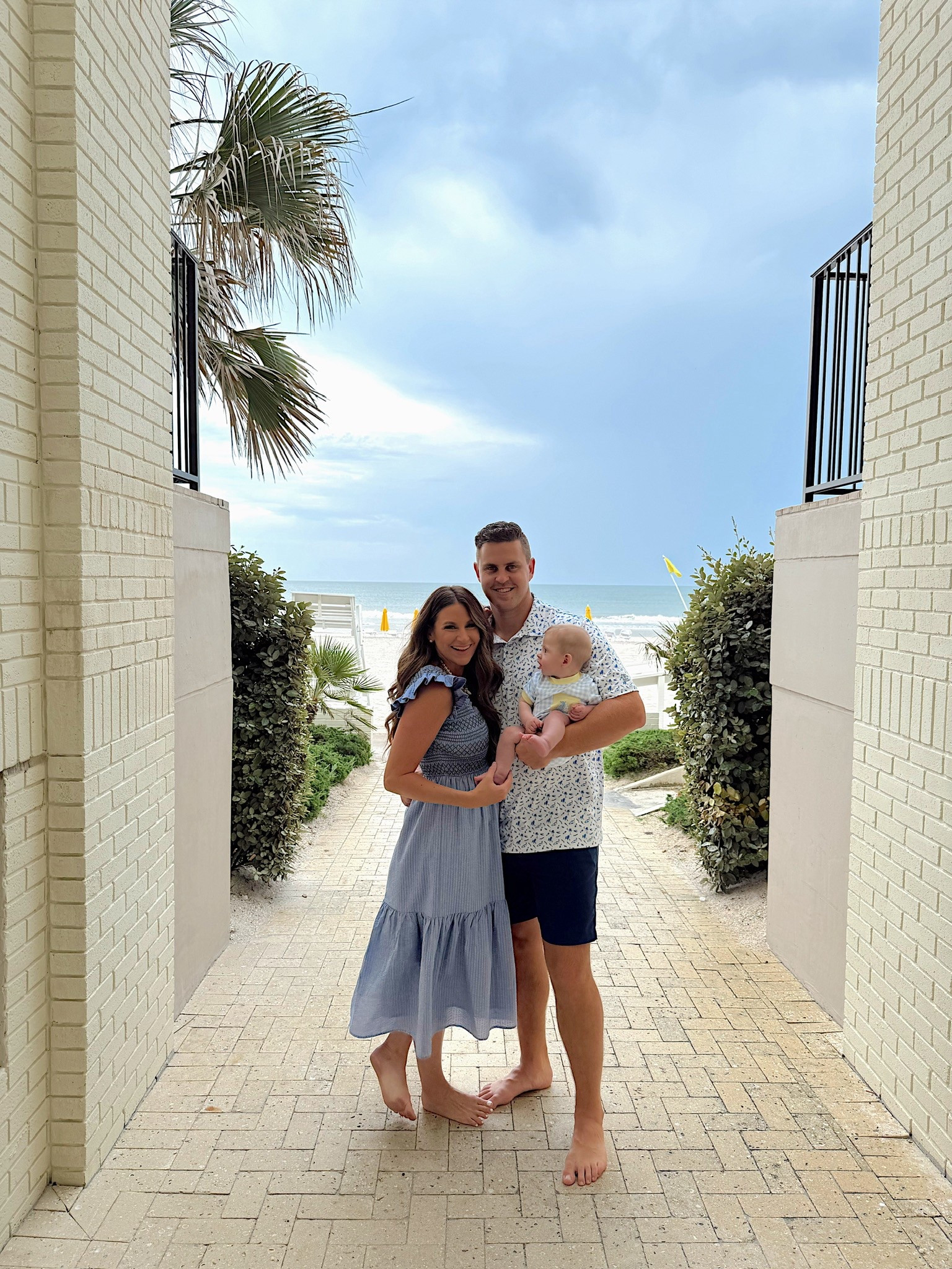 Family beach staycation outfits! I’m in a small Tuckernuck maxi, shell necklace and accessories- fits tts. Sean and Storm’s outfits linked too!

#LTKBaby #LTKTravel #LTKFamily