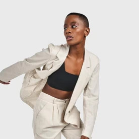 blazer bege aragäna | linho | ZZ Mall (BR)