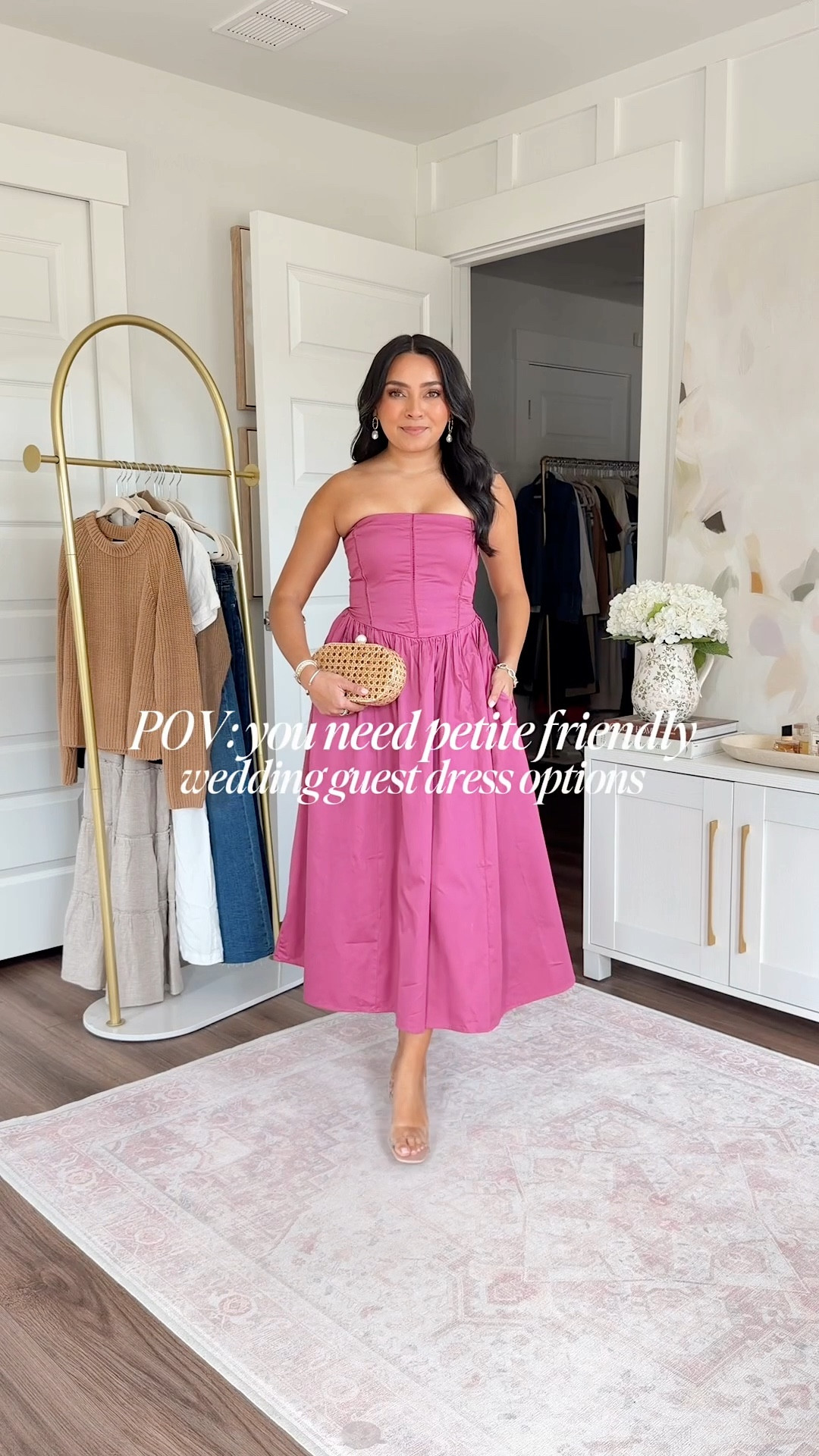 Wedding guest try on!! 
For reference: I’m 5’0, petite, 32b bra size, and 2/26 in bottoms, pear shaped. 
*Everything I share is unaltered! TTS means true to size. Between size 5-6.5 in shoes

All dresses size xs petite TTS 
Heels size 5 TTS 


Spring Dresses 
Vacation dresses
Spring outfits 2026
Vacation outfits beach
spring break outfits 
Gala
Wedding guest
Bridesmaid
Bridal shower
Easter dress
Black tie
Cocktail dress
Gown 

#LTKSaleAlert #LTKPetite #LTKWedding