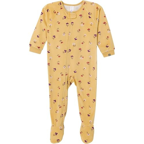 Modern Moments by Gerber Toddler Girls' Bunny Fleece Blanket Sleeper, Yellow Floral, 4T | Amazon (US)