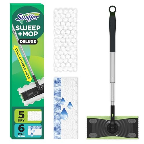Swiffer Sweep & Mop Deluxe 2-in-1 Floor Mopping and Sweeping Kit, Multi-Surface Kit for Floor Cle... | Amazon (US)