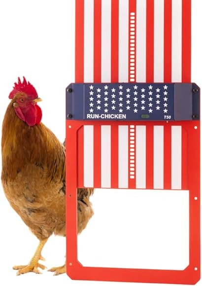 Amazon.com: RUN-CHICKEN Model T50, USA Special Automatic Chicken Coop Door, Full Aluminum Doors, ... | Amazon (US)