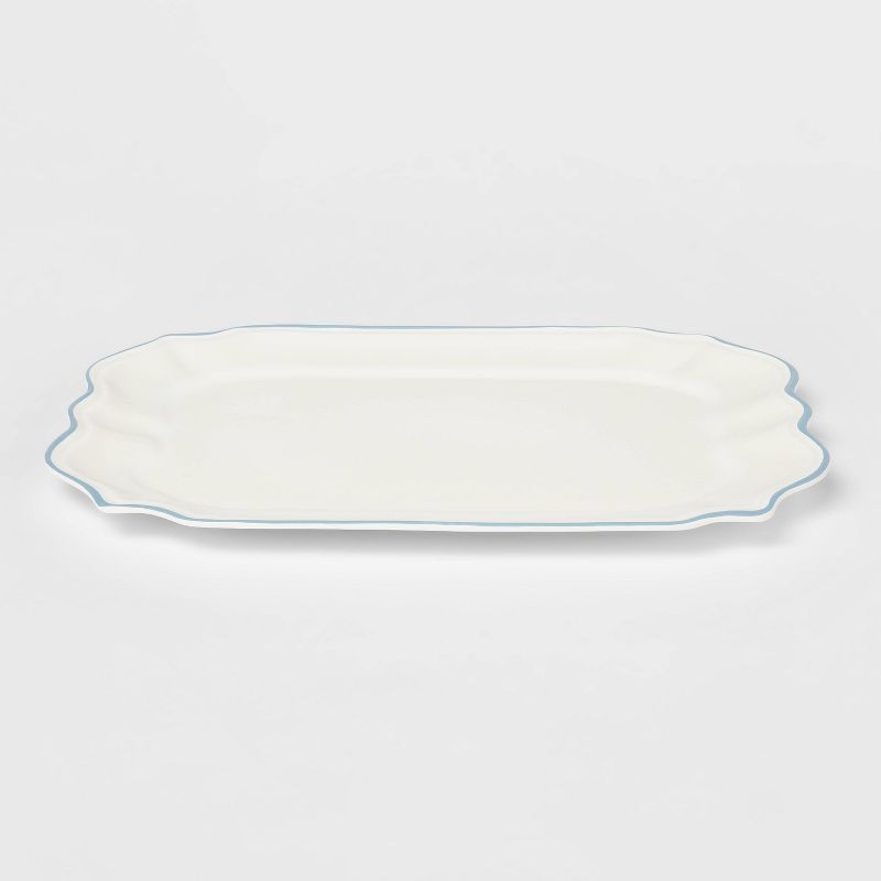 18.5" x 13" Melamine Rectangular Serving Platter White - Threshold™ designed with Studio McGee | Target