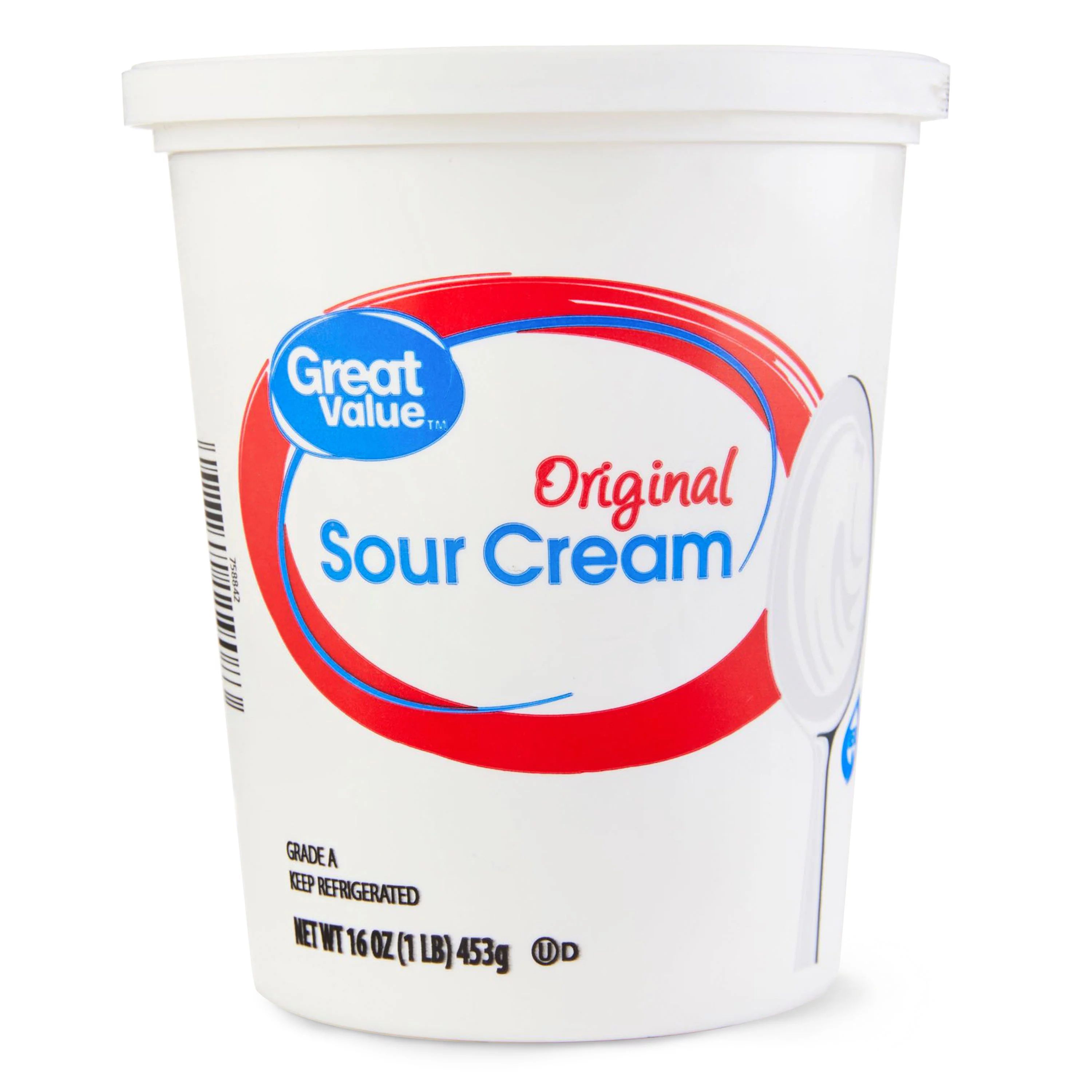 Great Value All Natural Sour Cream, 16 oz Tub | Walmart (US)