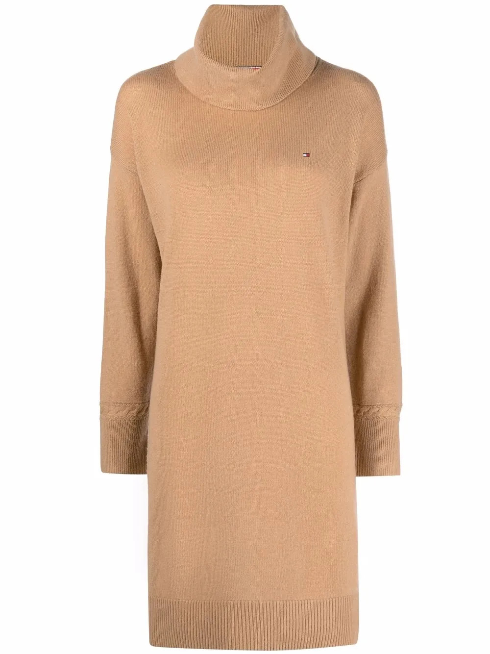 roll-neck wool knit dress | Farfetch Global
