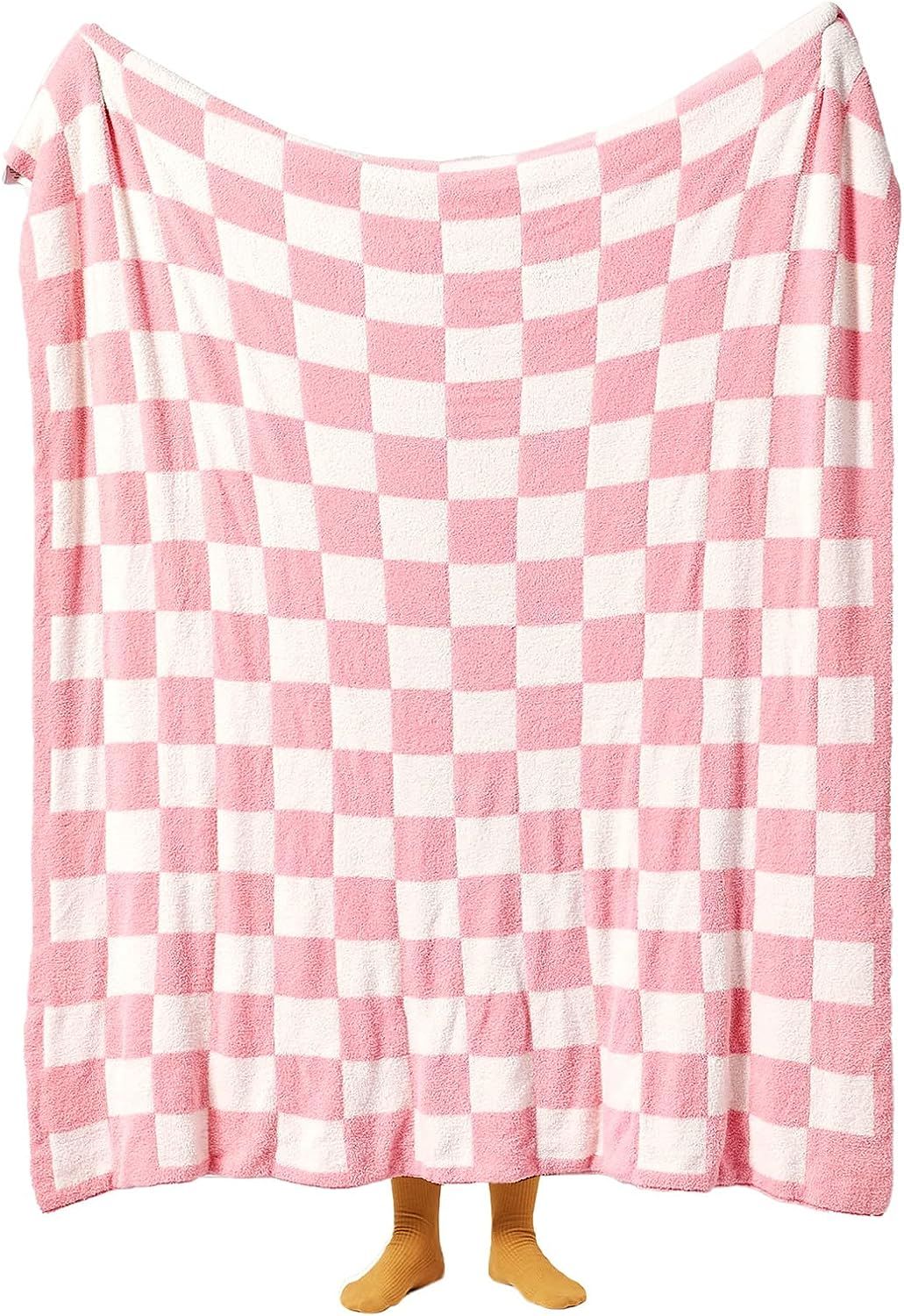 YIRUIO Throw Blankets Checkerboard Grid Chessboard Gingham Warmer Comfort Plush Reversible Microf... | Amazon (US)