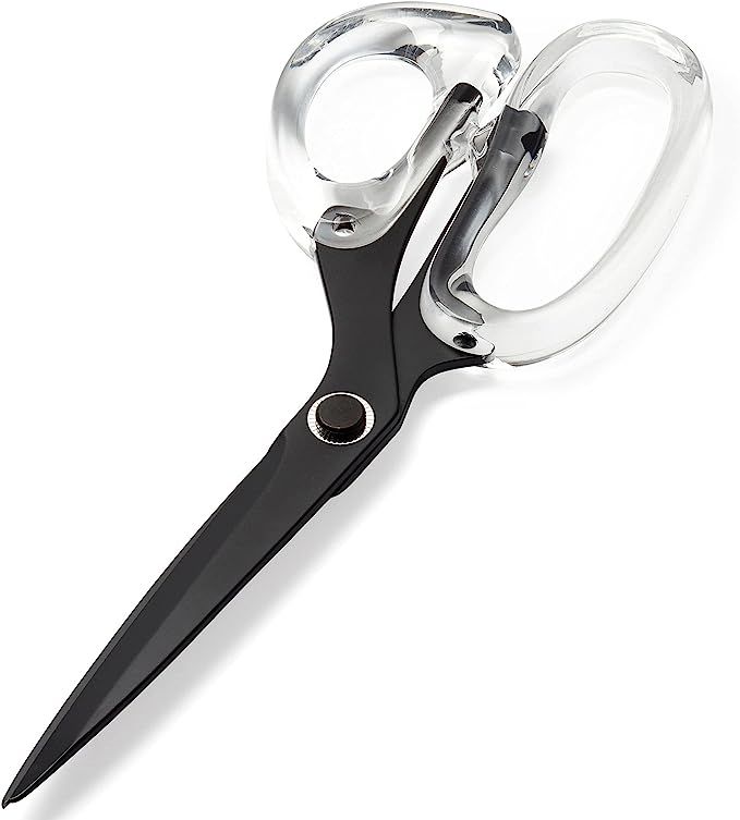 Acrylic Scissors - 9" Matte Black Stainless Steel Scissors for Office, Home, School - Sewing, Art... | Amazon (US)