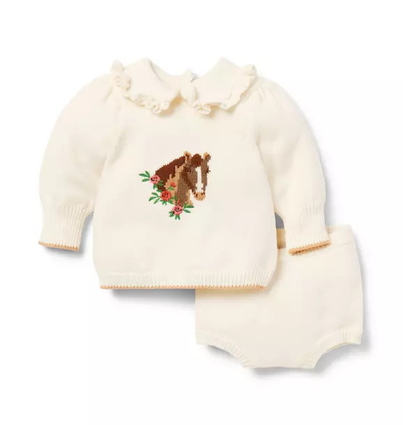 Baby Horse Matching Sweater Set | Janie and Jack