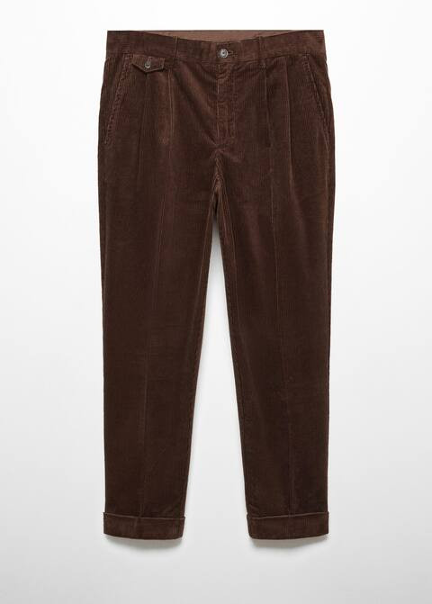 Regular fit corduroy cotton trousers -  Men | Mango Man USA | MANGO (US)