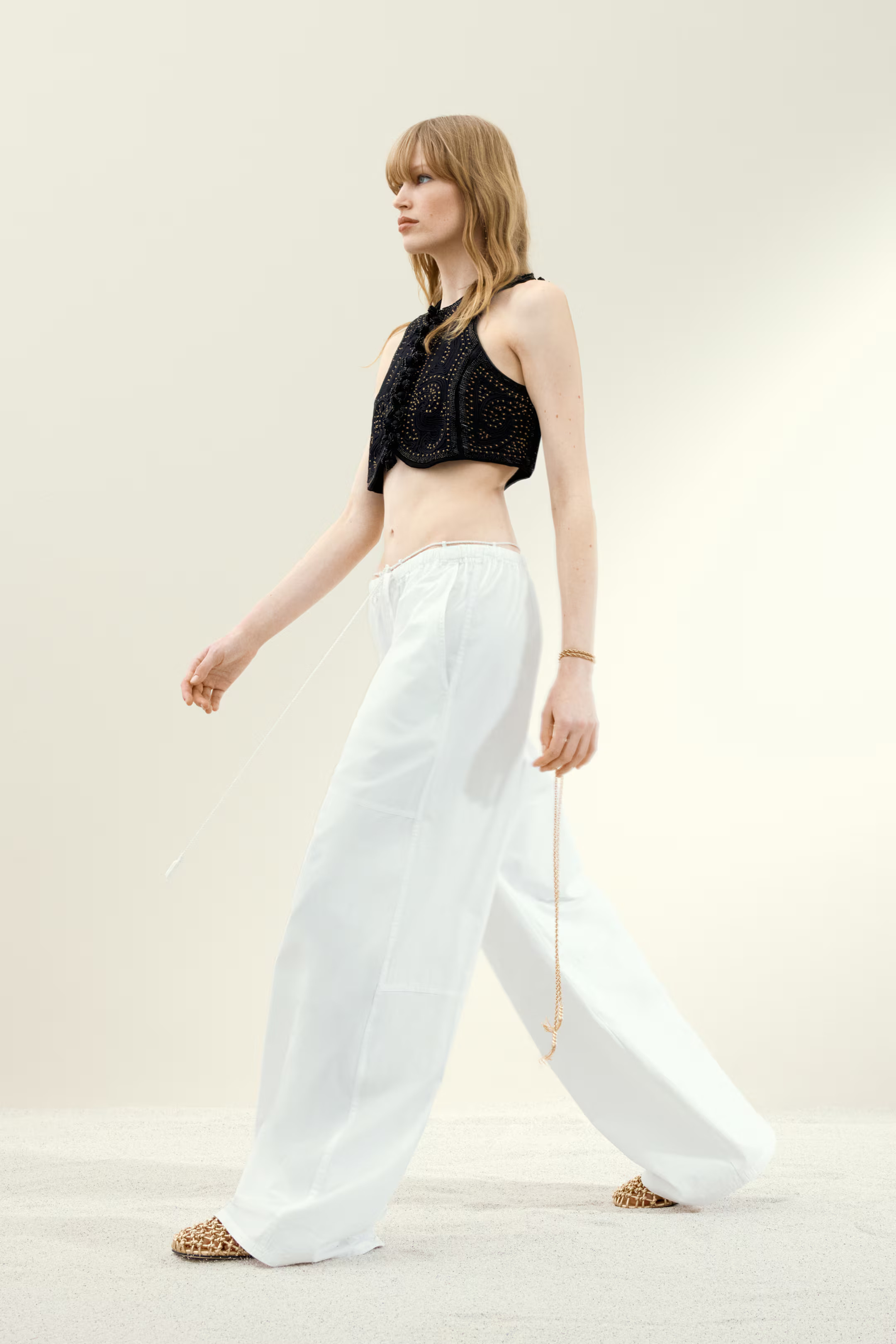 Baggy cotton trousers | H&M (UK, MY, IN, SG, PH, TW, HK)