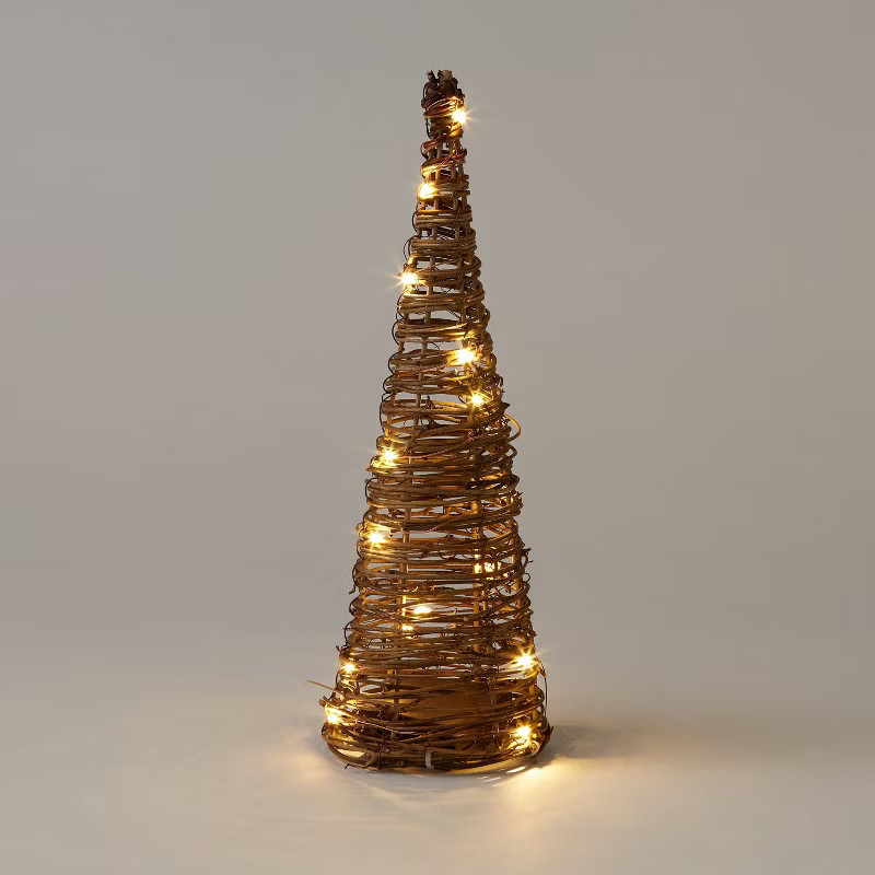 12" Pre-Lit Battery Operated Decorative Grapevine Tree - Wondershop™ | Target