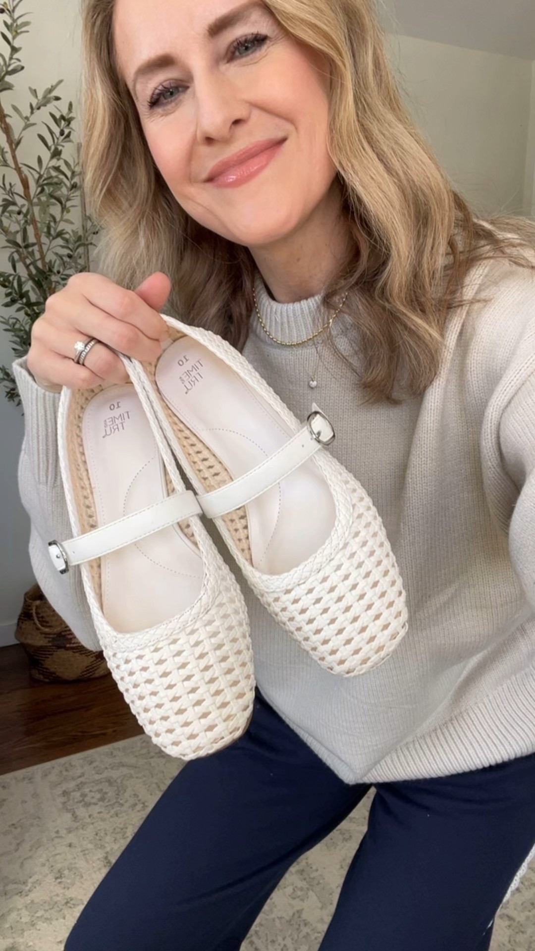 New Walmart woven Mary Jane flats, I love them already! Haven’t worn them out yet but they seem as comfy as all my other Walmart flats. Fit tts. Several colors. #walmartfashion 