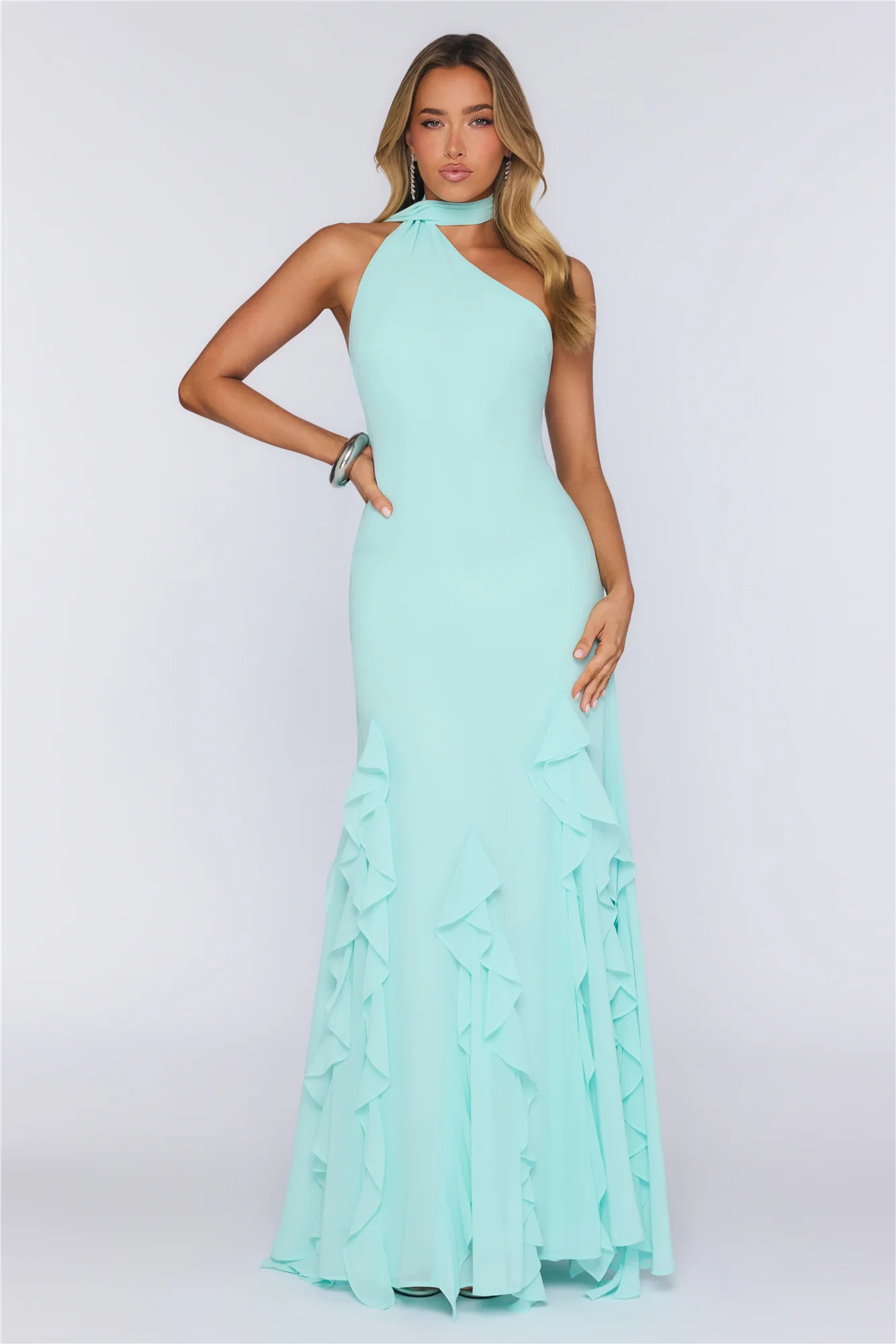 Prettiest Guest Wrap Neck Maxi Dress Sage | Hello Molly (US)