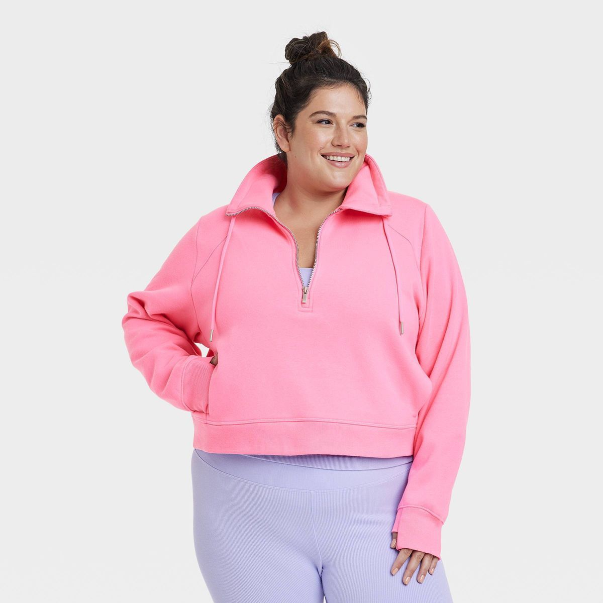 Women's Half Zip Fleece Pullover - All in Motion™ | Target