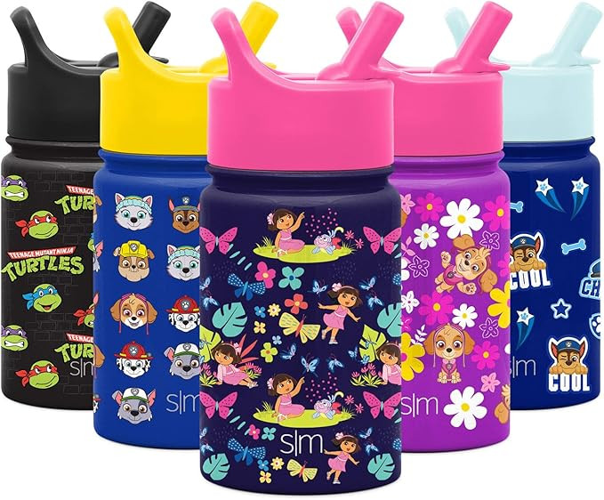 Simple Modern Kids Water Bottle with Straw Lid | Insulated Stainless Steel Reusable Tumbler for T... | Amazon (US)