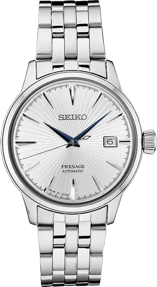 SEIKO SRPB77 Presage Men's Watch Silver-Tone 40.5mm Stainless Steel | Amazon (US)