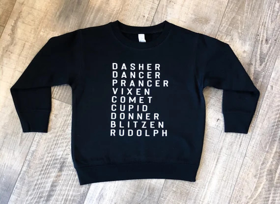 Reindeer Toddler Sweatshirt  Christmas Sweatshirt  Reindeer - Etsy | Etsy (US)