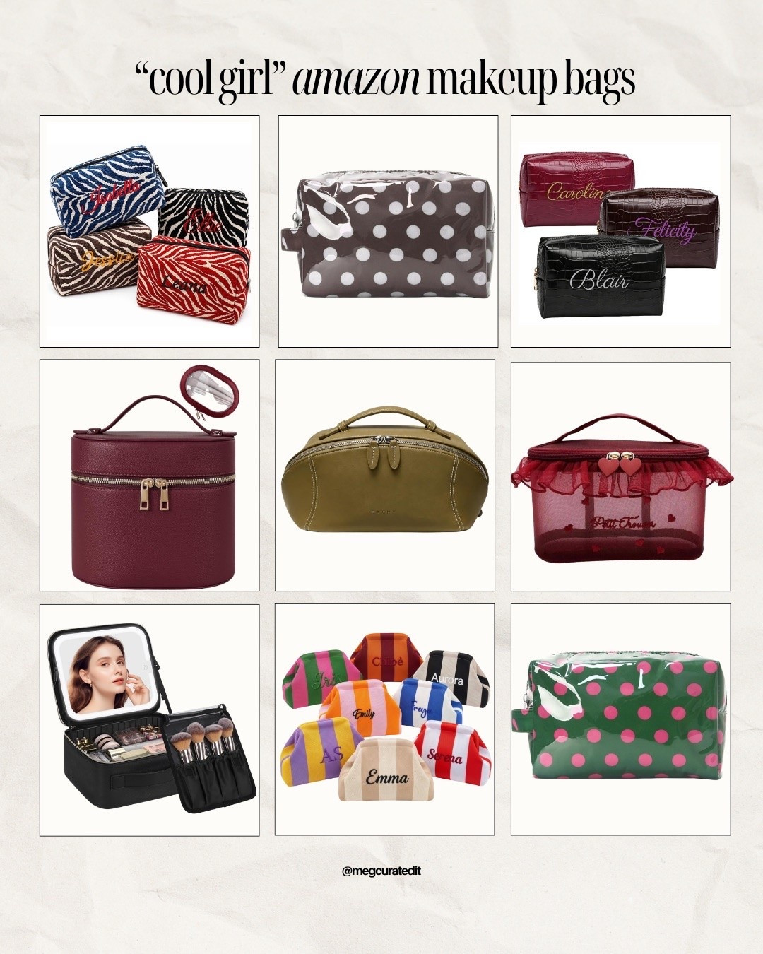 Cool girl Amazon makeup bags

#LTKBeauty #LTKTravel