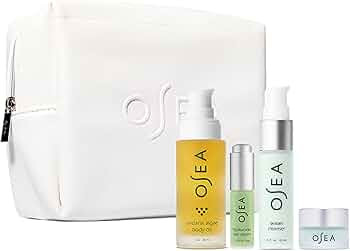 OSEA Bestsellers Discovery Skincare Set - 4-piece Skin Care Set - Vegan Leather Pouch, Body Oil, ... | Amazon (US)