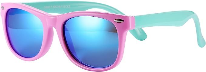 Pro Acme TPEE Rubber Flexible Kids Polarized Sunglasses for Baby and Children Age 3-10 (Pink Fram... | Amazon (US)