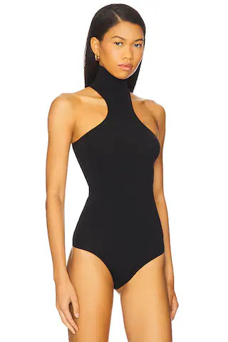 Ballet Racer Turtleneck Bodysuit in Black | Revolve Clothing (Global)