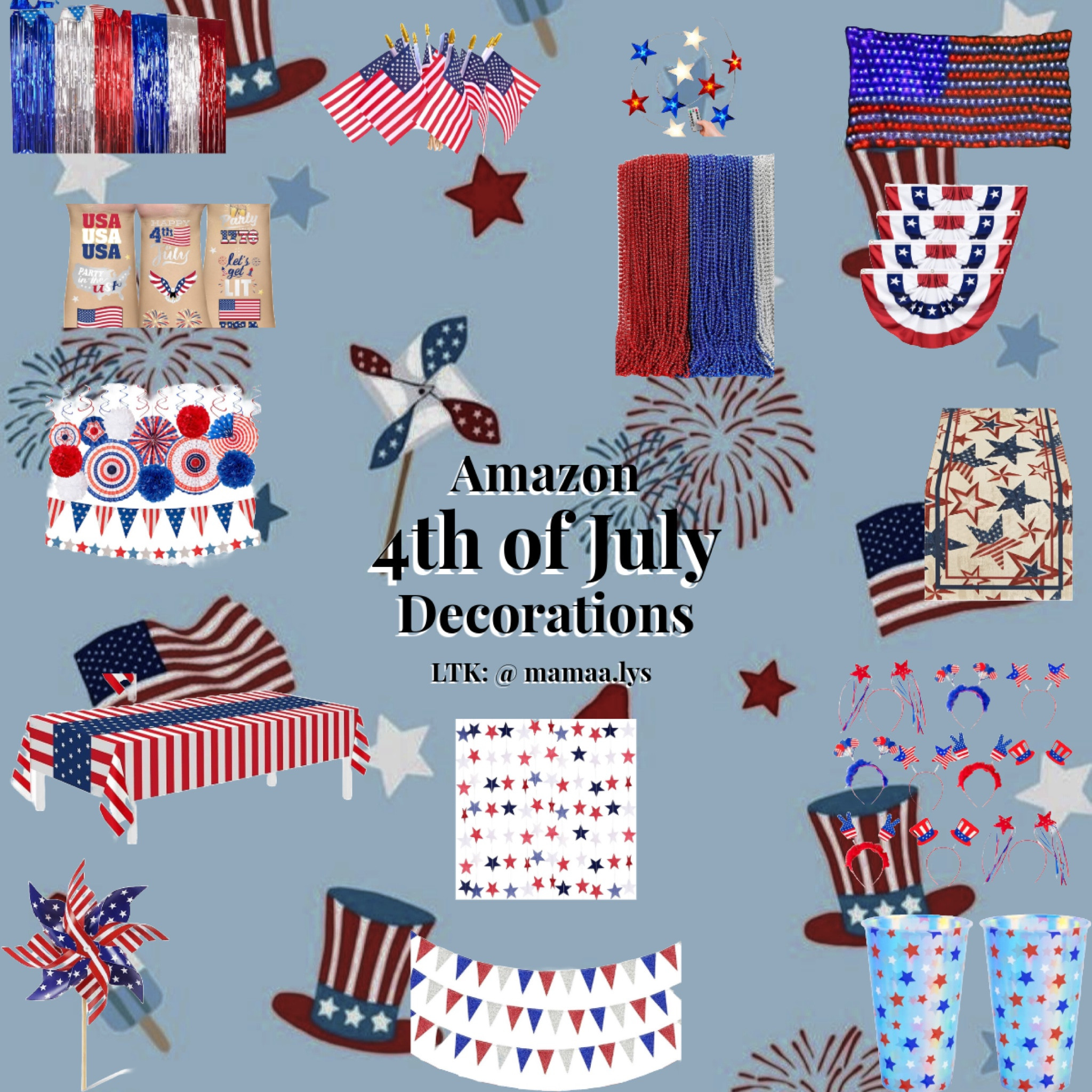4th of July | Fourth of July | 4th of July party | Fourth of July party | 4th of July decorations | party | decorations | decor | party supplies | decorations for party

#LTKFindsUnder50 #LTKParties #LTKSeasonal