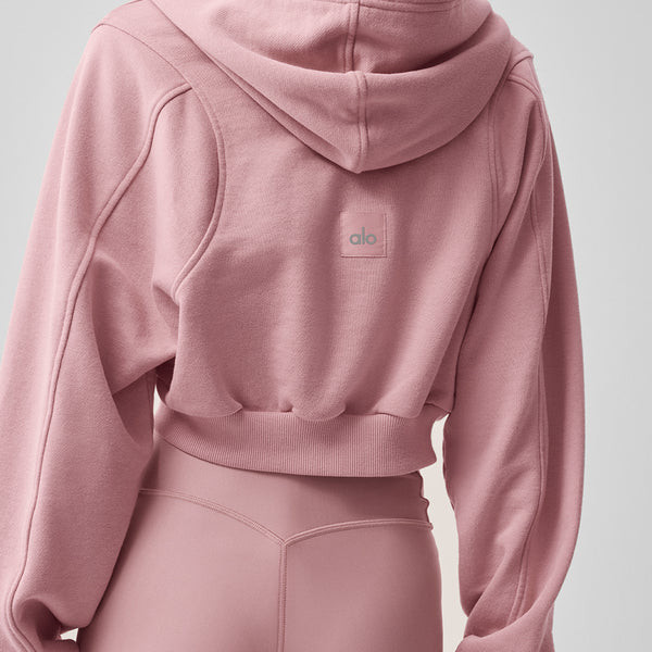 Sweet Escape Zip Up Hoodie - Vintage Pink | Alo Yoga (US)