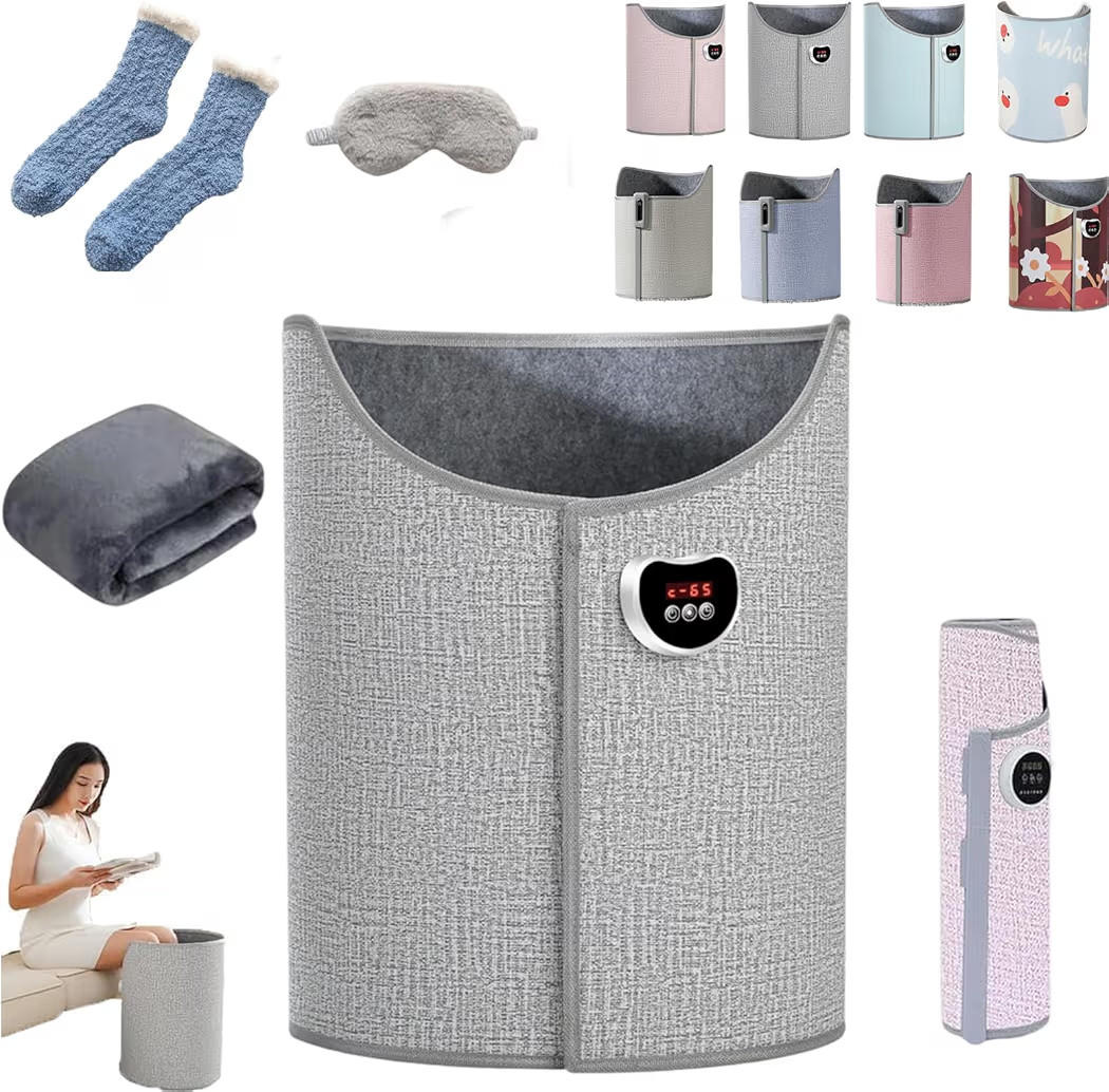 2026 New Under Desk Leg Warmer for Office, Portable Foldable Electric Heating Foot Warmer with So... | Amazon (US)