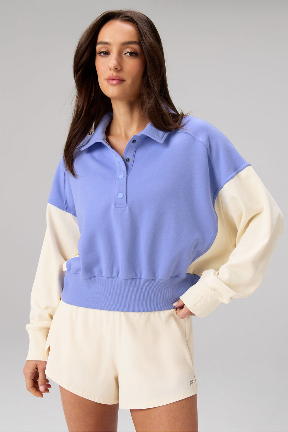 Year Round Terry Snap Front Sweatshirt | Fabletics