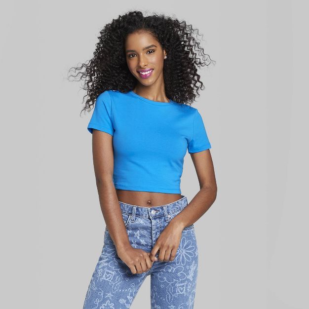 Women's Short Sleeve Cropped T-Shirt - Wild Fable™ | Target