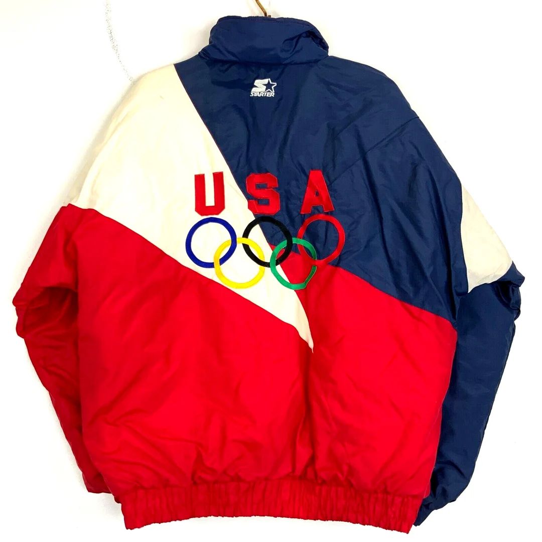 Vintage Team Usa Starter Full Zip Puffer Jacket Size XL - Etsy | Etsy (US)