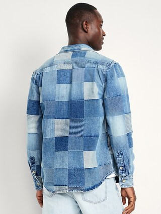 Denim Patchwork Shirt | Old Navy | Old Navy (US)