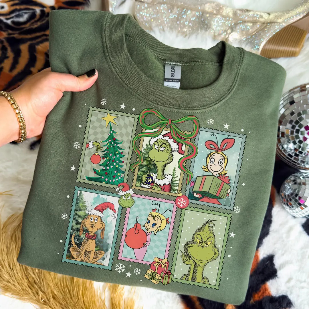 Grinch Sweatshirt Christmas Grinch Shirt Grinch Shirt Grinchmas Shirt Christmas Funny Grinch Shir... | Etsy (US)