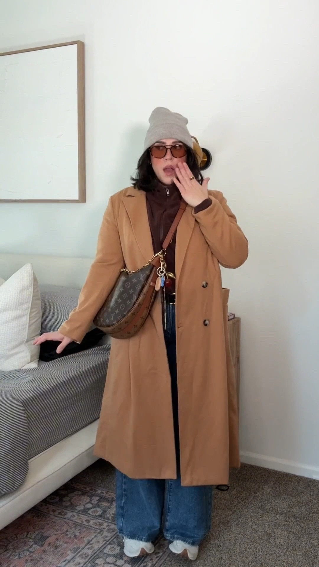 Easy jeans outfit for winter. Get ready with me for running errands in winter. Mom outfit! 
Jeans: 30
Tank: L (runs big)
Zip up: XL (runs small) 
Coat: L 

#LTKootd #LTKMidsize #LTKSeasonal