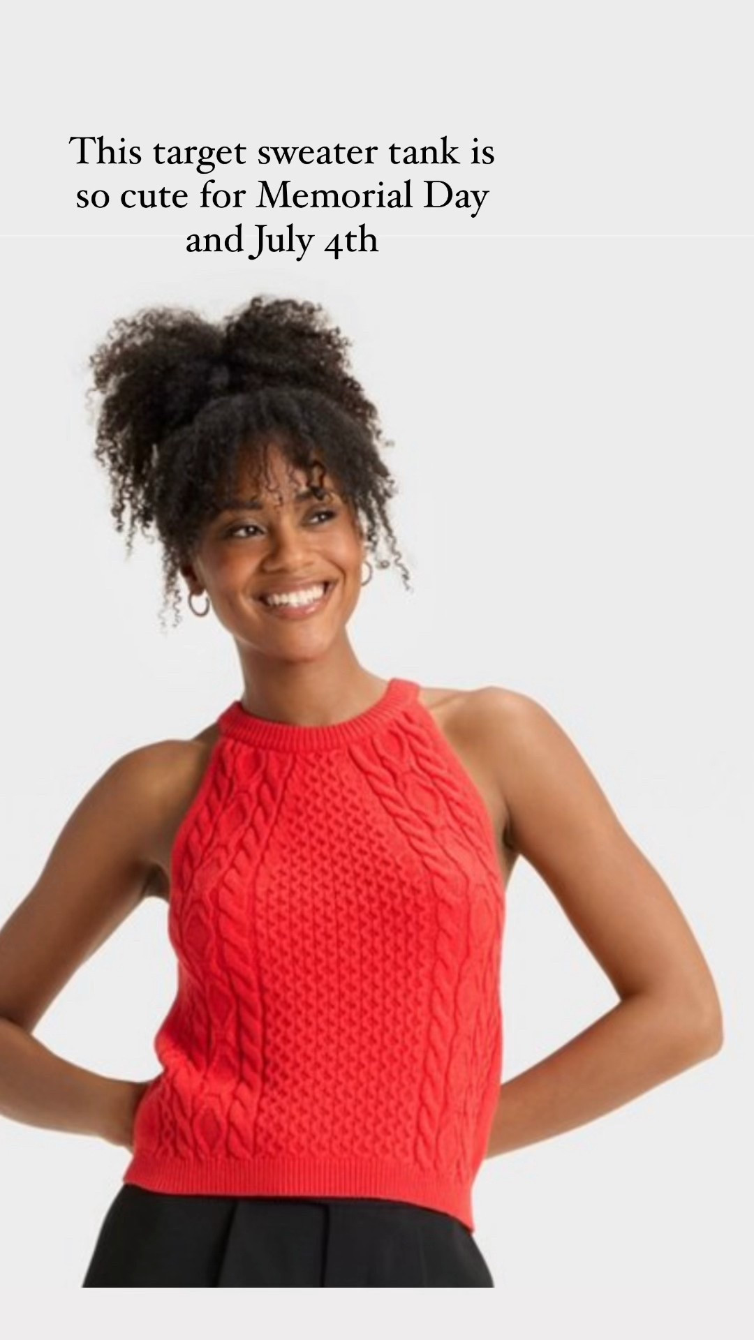 This Target sweater tank and shorts or a skirt is such a cute summer outfit 

#LTKSeasonal #LTKFindsUnder50 #LTKFindsUnder100