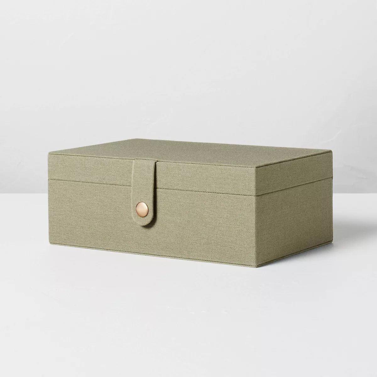 Large Fabric Storage Box Dark Green - Hearth & Hand™ with Magnolia | Target