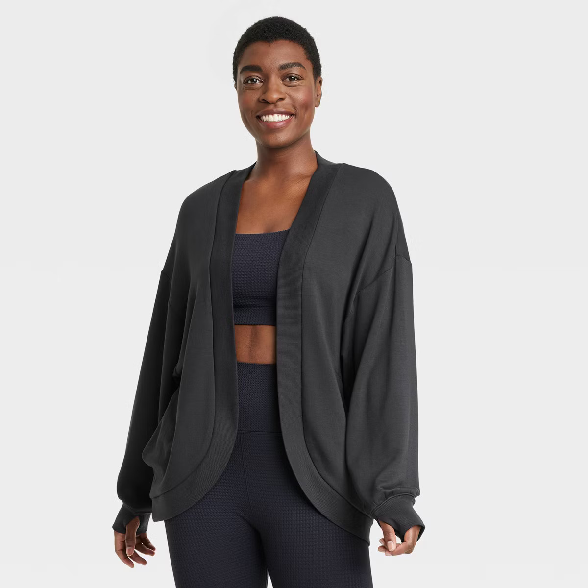 Women's French Terry Cardigan - All in Motion™ | Target