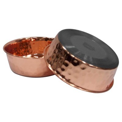 Hammered Copper Cat and Dog Bowl - 6 Cups - Boots & Barkley™ | Target