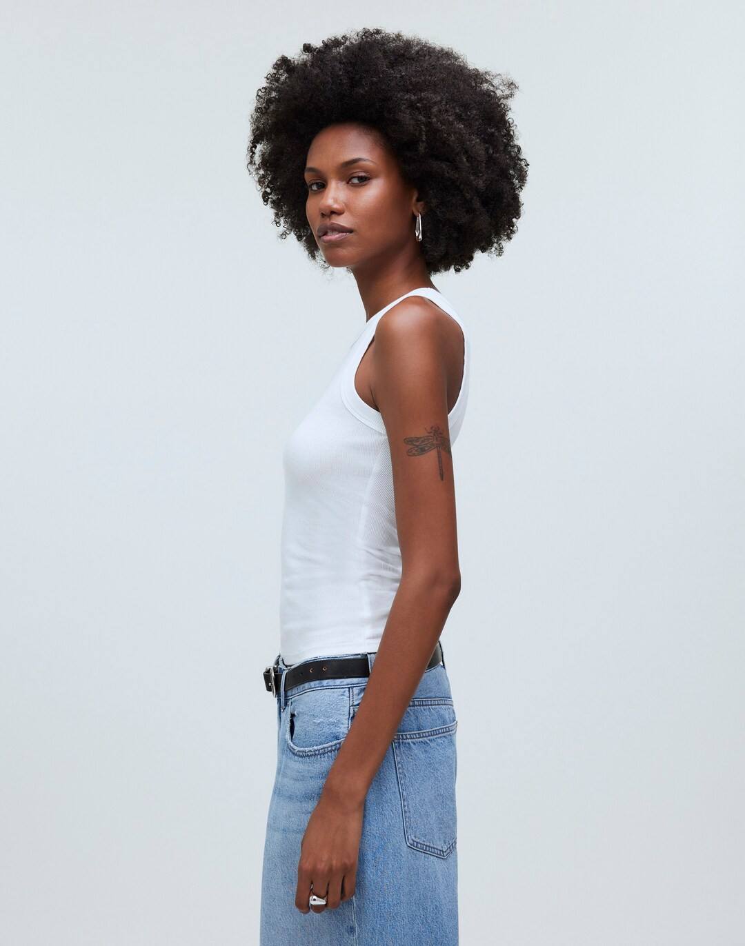 Supima&reg; Rib Cutaway Tank | Madewell