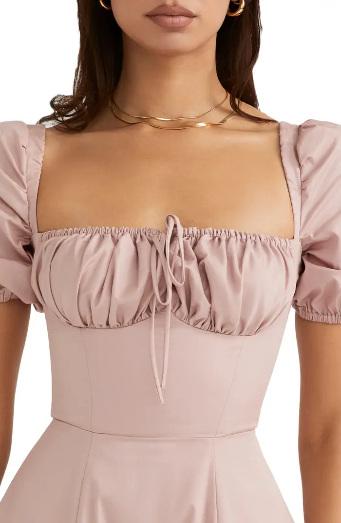 HOUSE OF CB Tallulah Puff Sleeve Midi Dress | Nordstrom | Nordstrom