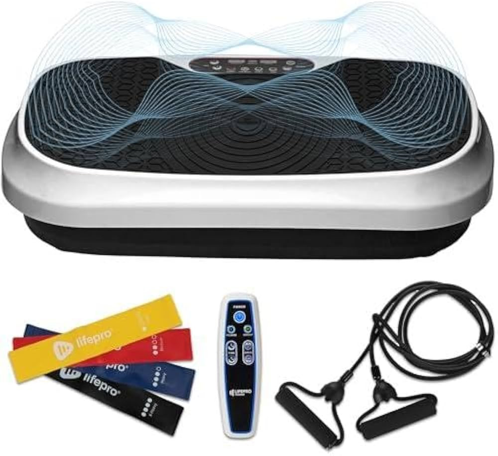 Lifepro Waver Mini Vibration Plate Exercise Machine with Remote & Bands — Compact Whole Body Vi... | Amazon (US)