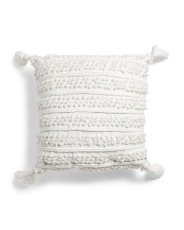 18x18 Indoor Outdoor Textured Pillow | TJ Maxx