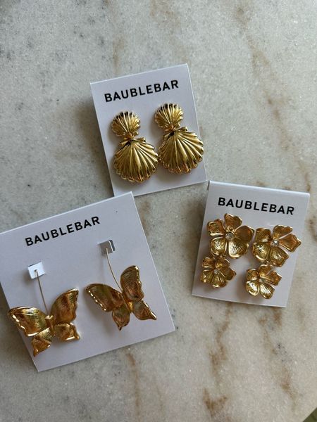 New earrings from baublebar! Flowers butterfly and shell shaped

#LTKstyletip #LTKbeauty #LTKfindsunder50