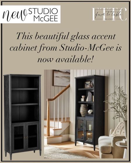 NEW Studio McGee x Target Release. Follow @farmtotablecreations on Instagram for more inspiration. Killybrooke Glass Accent Cabinet Black - Threshold™ designed with Studio McGee. Storage Cabinet. Dining Room Cabinet  

#LTKGiftGuide #LTKhome #LTKstyletip