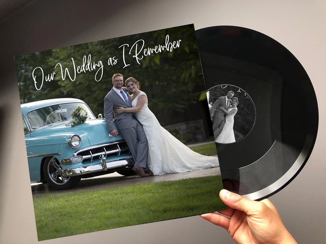 12" Custom Vinyl Wedding Record - Your Special Music Mixtape on Vinyl. Send Us Photos then We Wil... | Etsy (US)