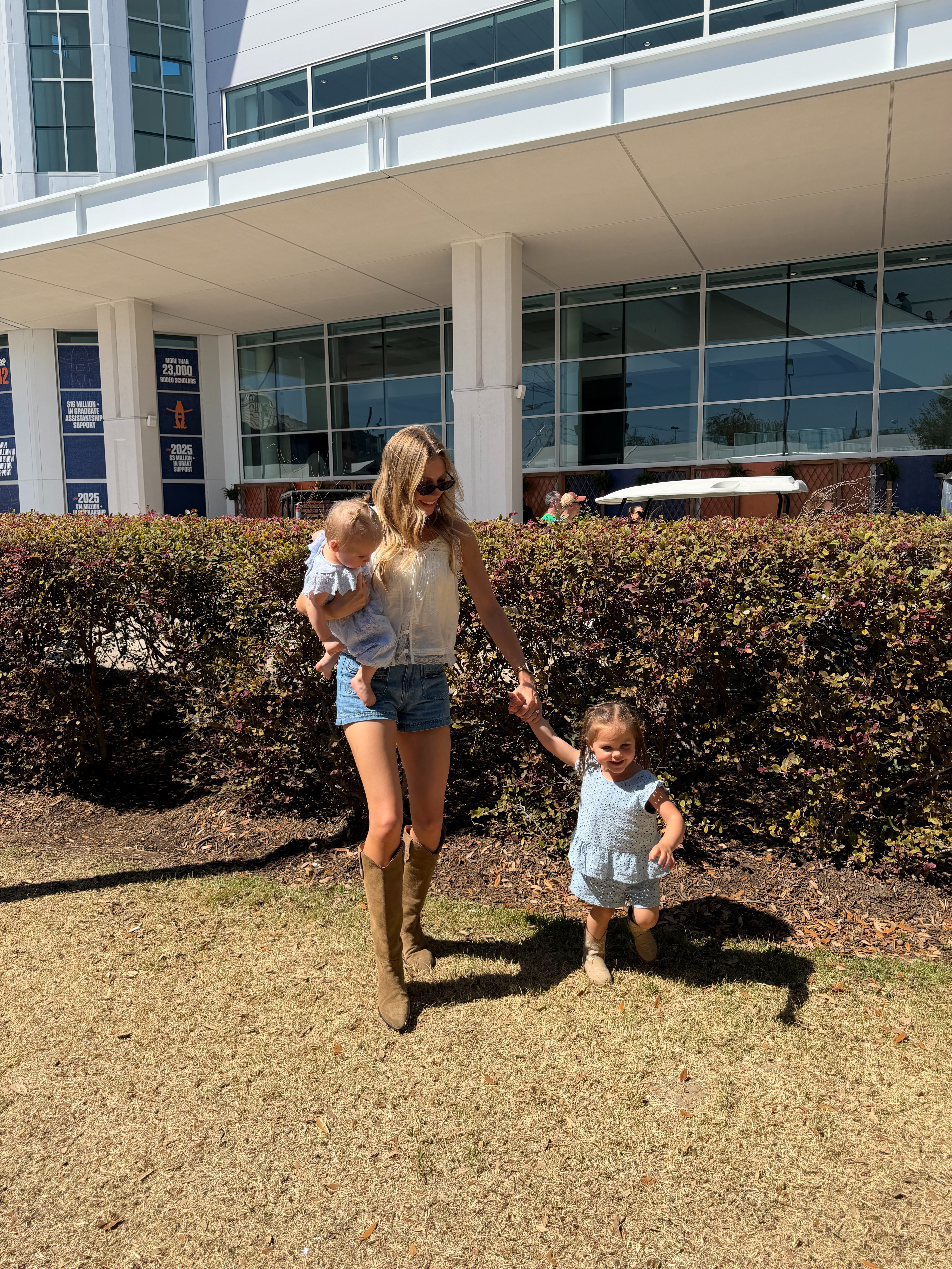 Western outfit for a rodeo or country concert! S in top, size 2 in shorts! Size up .5 in boots. Also linking the girls outfits! 

 #LTKootd #LTKmomlife #LTKKids