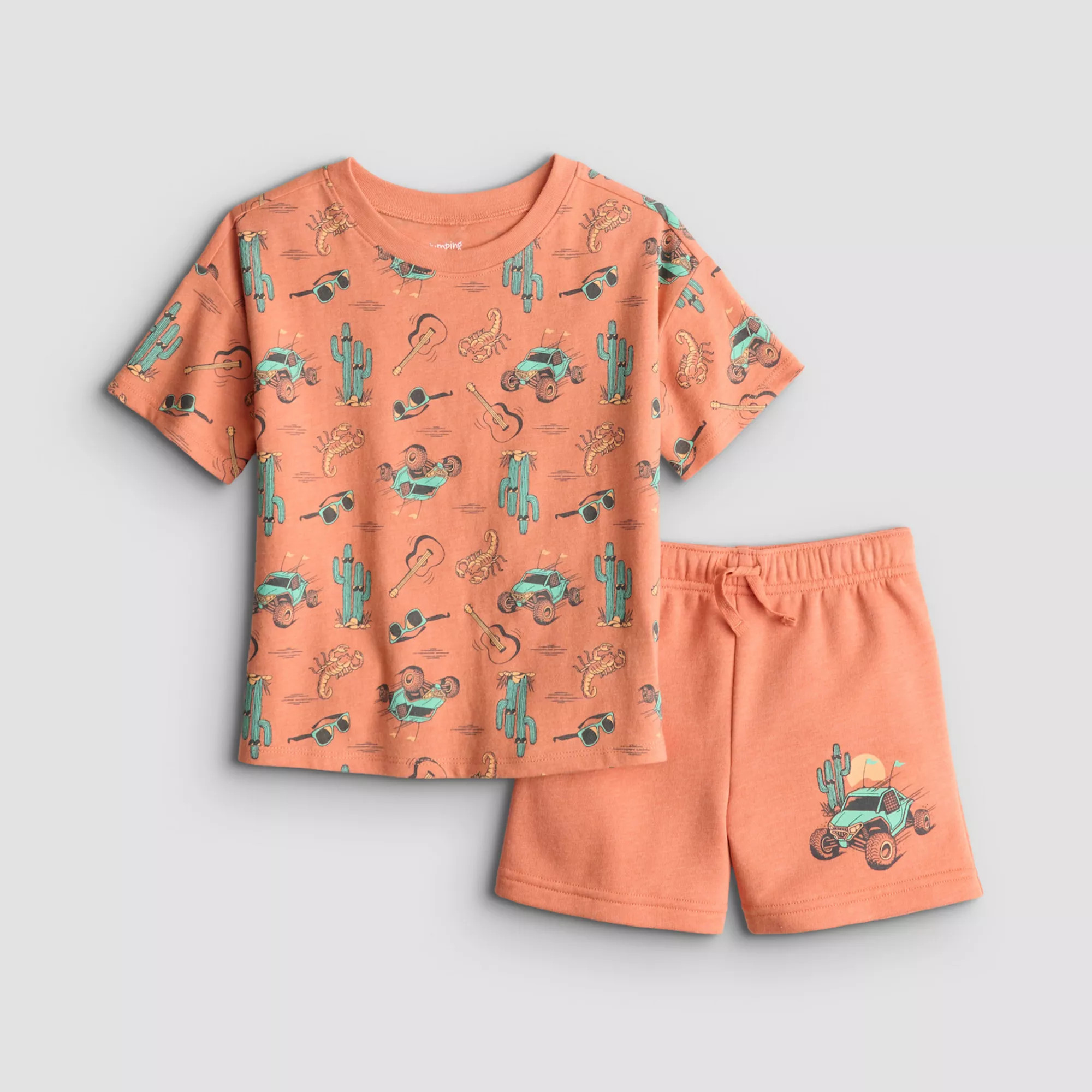 Baby & Toddler Boy Jumping Beans® Knit Relaxed Tee & Shorts Set | Kohl's