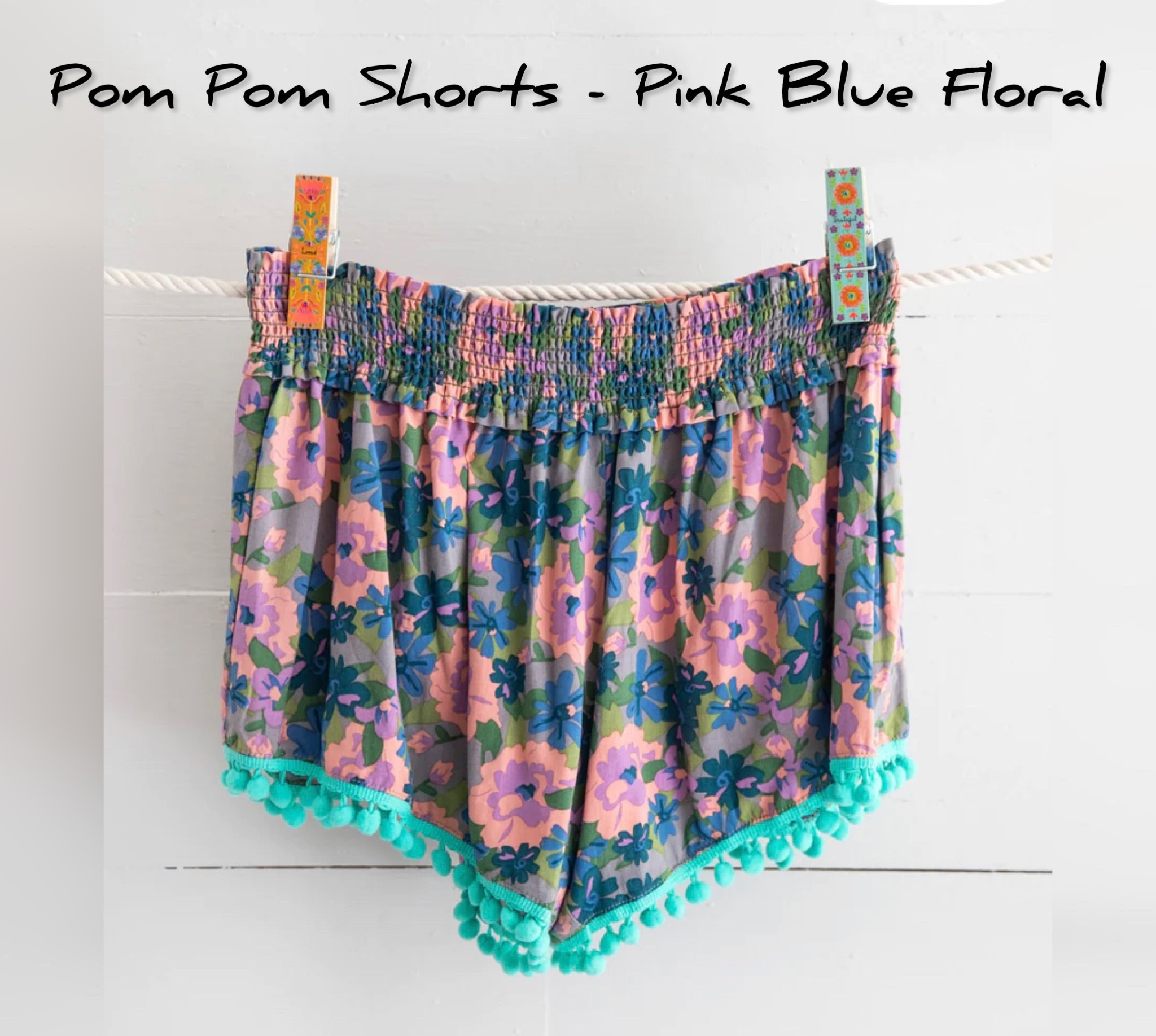 Wear to bed or wear to the beach – anywhere you’ll be adorably comfortable! These Pom Pom Shorts add an element of fun to your wardrobe! The fit is comfy, but still true to size. The fantastically floral print with contrasting pom poms creates overwhelming cuteness! Wear them with any of our tees for a day at the ballpark or running errands. Slip them on over your bathing suit bottom for a game of beach volleyball. They’re an essential for traveling or just wearing around at home. Don’t forget to bring them on vacation so you can keep a pair in your beach bag. You might have a hard time keeping track of how many people compliment you!

#LTKtravel #LTKU #LTKFind