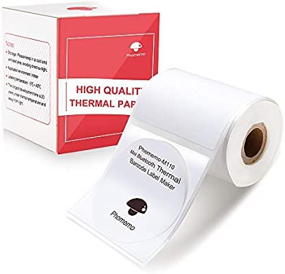 Multi-Purpose Self-Adhesive Round Label for Phomemo-M110/M200 Label Maker, 1.96" x 1.96"（50x50 ... | Amazon (US)