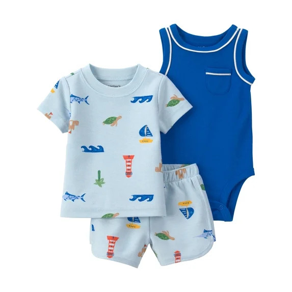 Carter's Child of Mine Baby Boy, 3-Piece, Sizes 0/3-24 Months | Walmart (US)